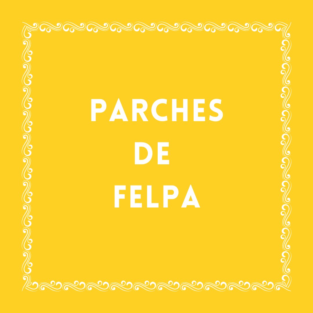 BY DELUXE Parches de Felpa