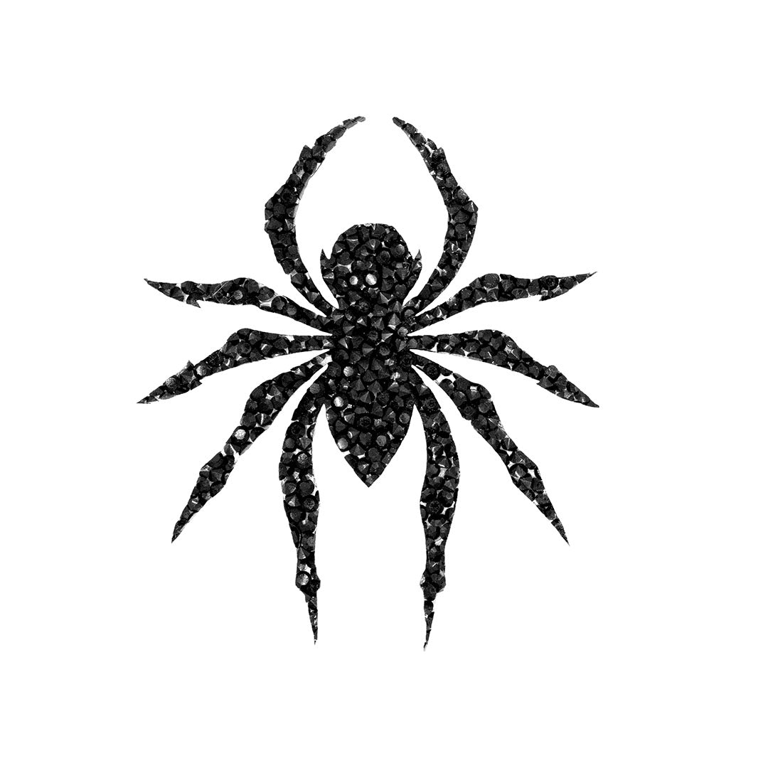 Decoración Araña Negra Cristales