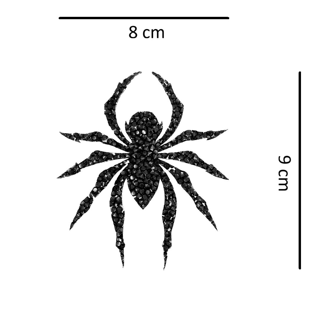 Decoración Araña Negra Cristales