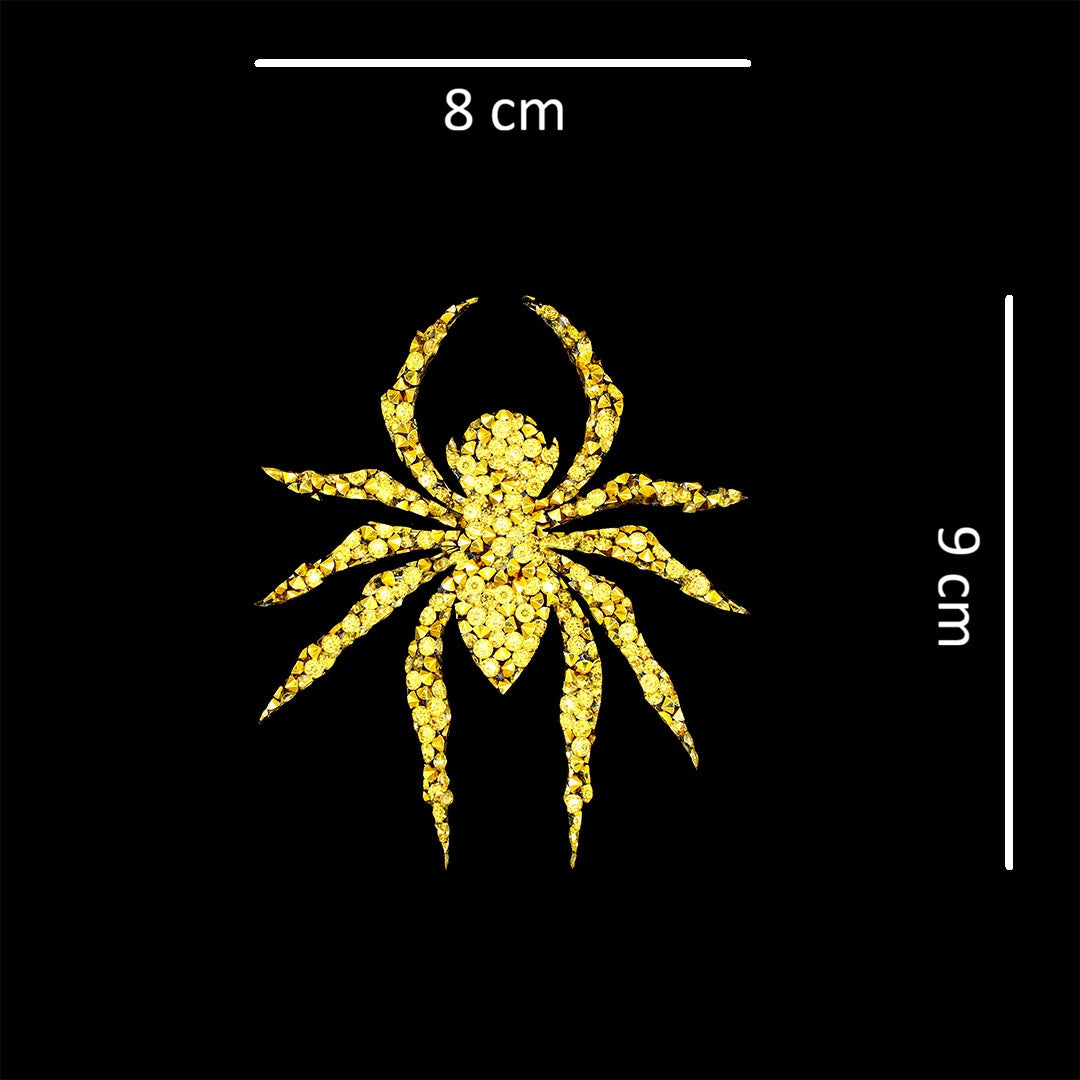 Decoración Araña Dorada Cristales