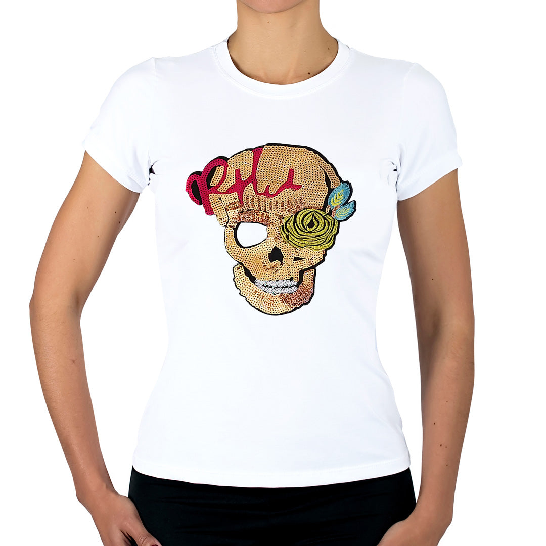 Polera Catrina Dorada Lentejuelas BY DELUXE Chile