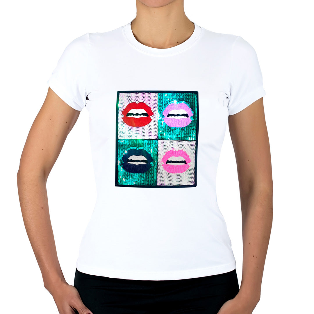 Polera Cuatro Bocas Lentejuelas BY DELUXE Chile