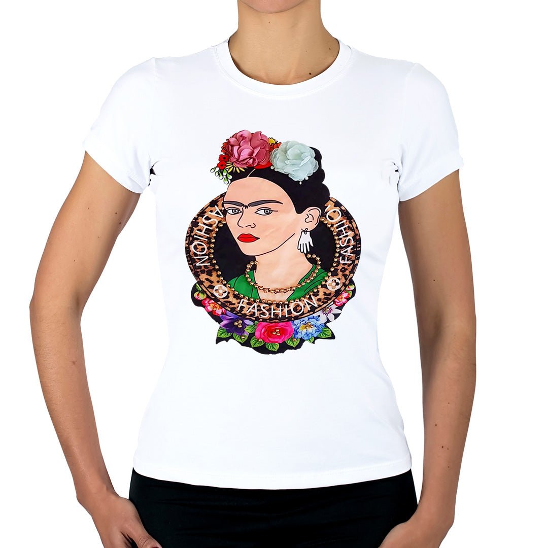 Polera Frida Flores Perlas BY DELUXE Chile