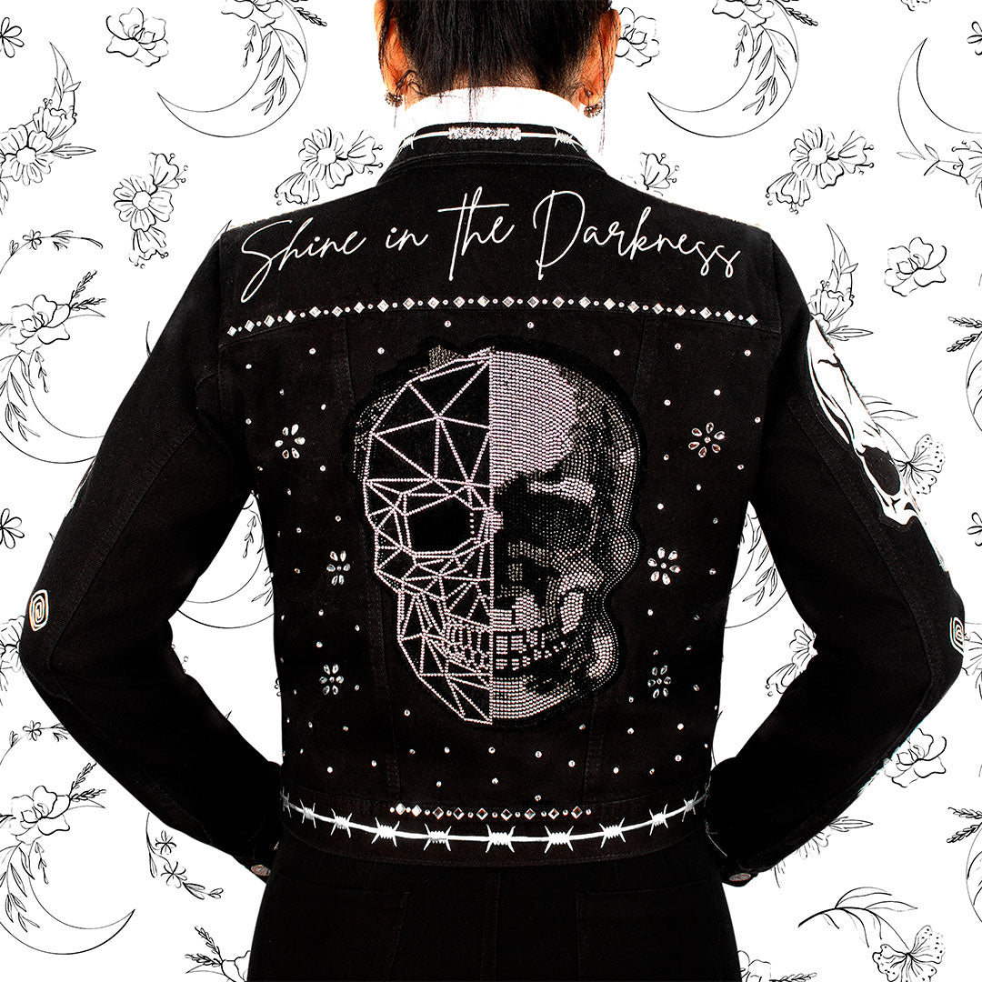 Aplique Calavera Cristal Strass BY DELUXE Chile