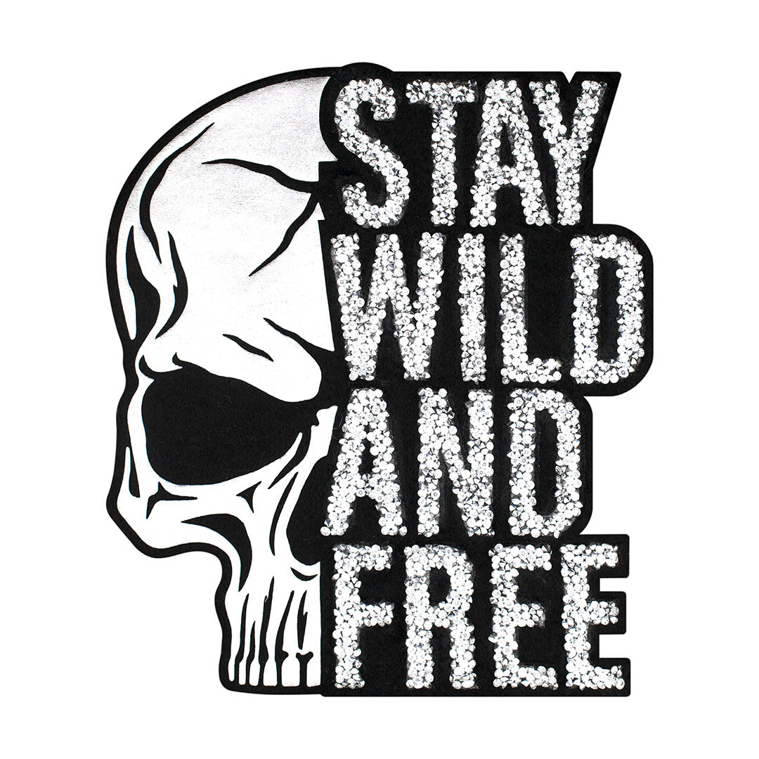 Parche Calavera SWAF Cristales BY DELUXE Chile