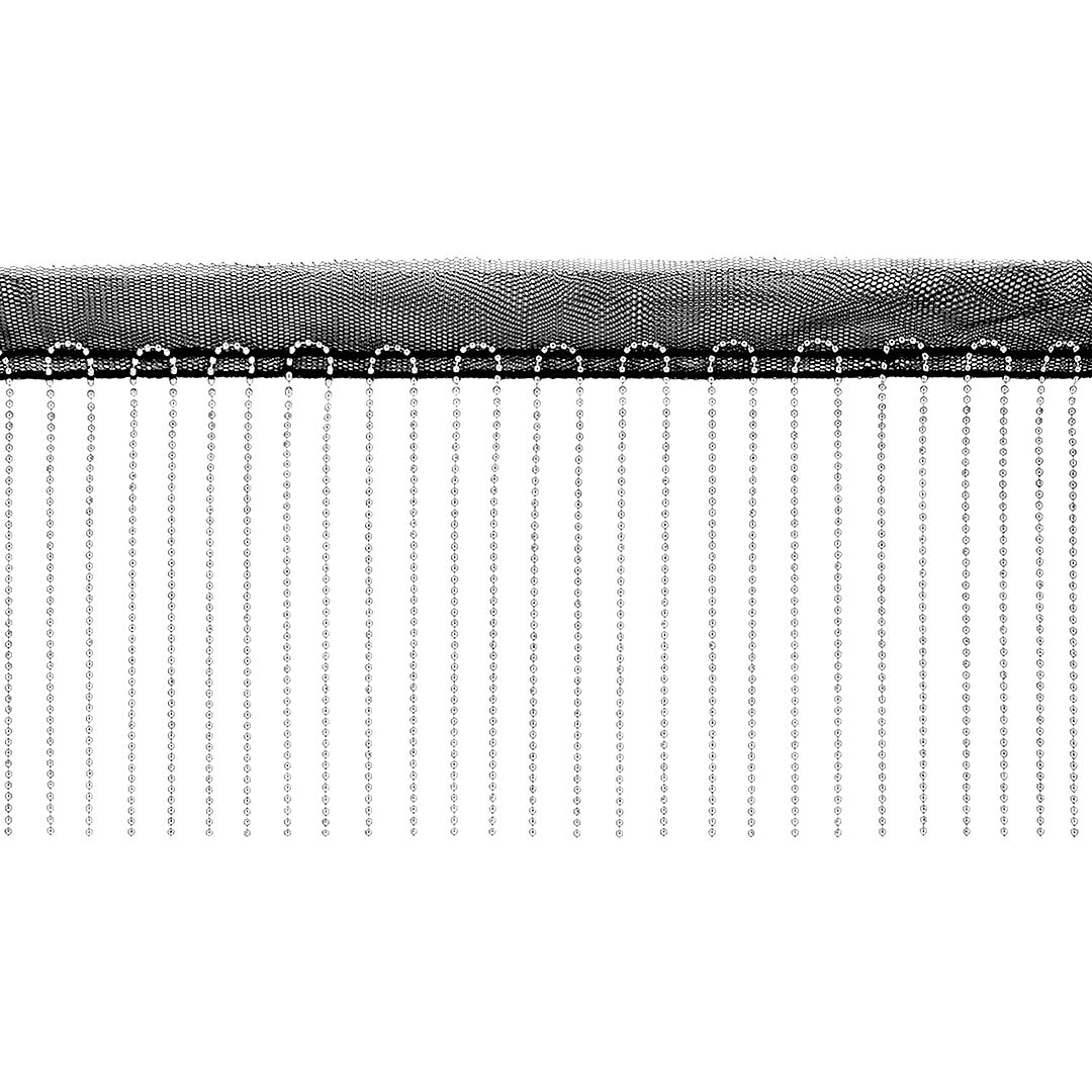 Cinta Negra 100 cm Cadenas 9 cm BY DELUXE Chile