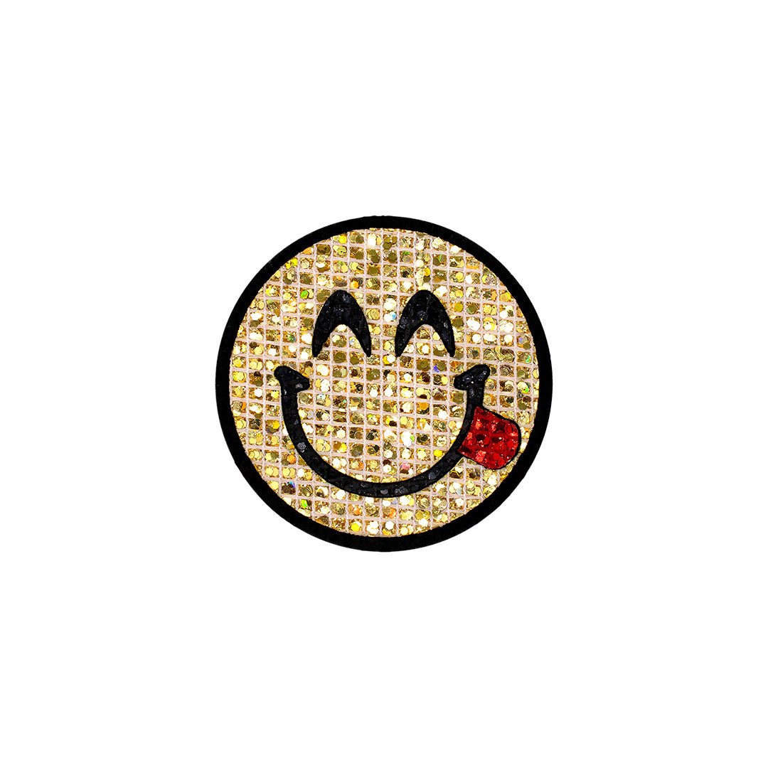 5 Unidades Parche Emoji Saboreando Microlentejuelas BY DELUXE Chile