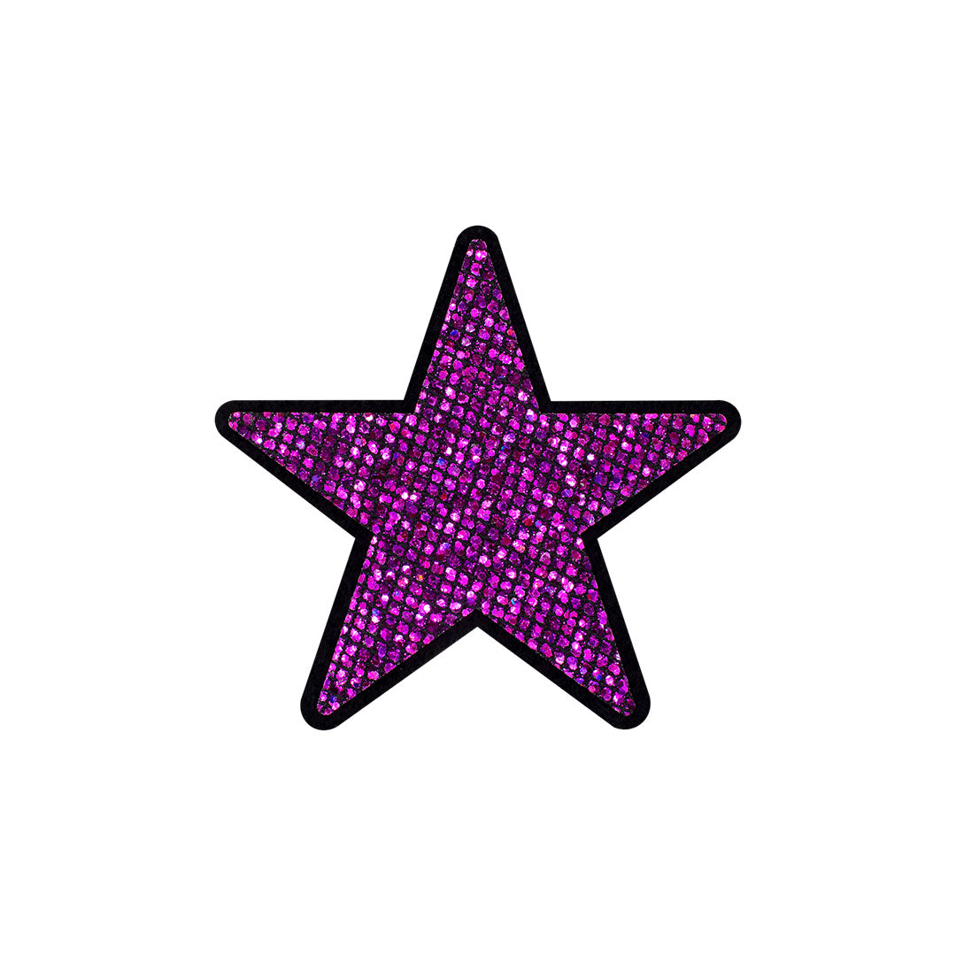 5 Unidades Parche Estrella Púrpura Pequeña Microlentejuelas BY DELUXE Chile
