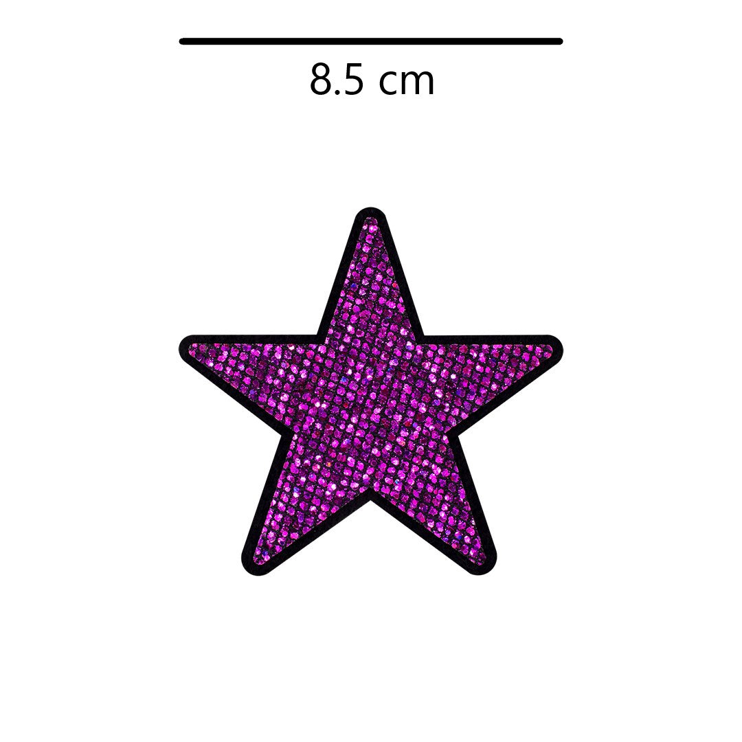 5 Unidades Parche Estrella Púrpura Pequeña Microlentejuelas BY DELUXE Chile