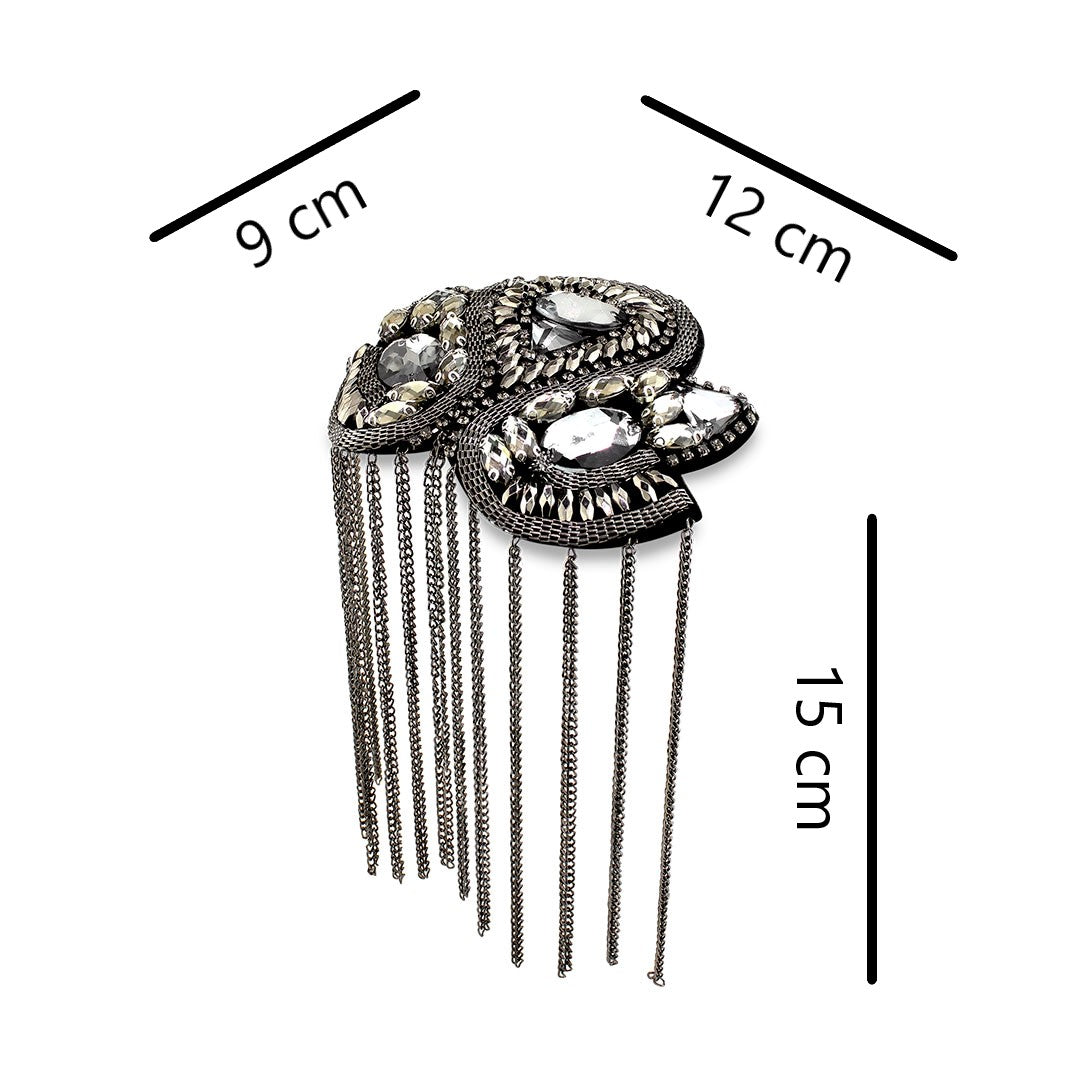 Charretera Piedras Brillantes Cadenas Chocolate BY DELUXE Chile