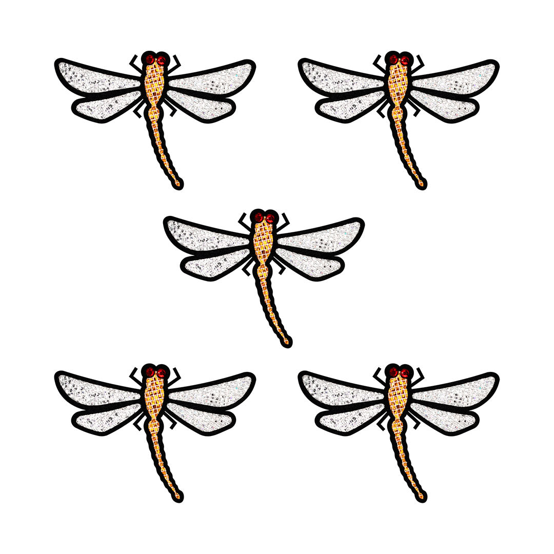 5 Unidades Parche Libélula Bronce Microlentejuelas BY DELUXE Chile