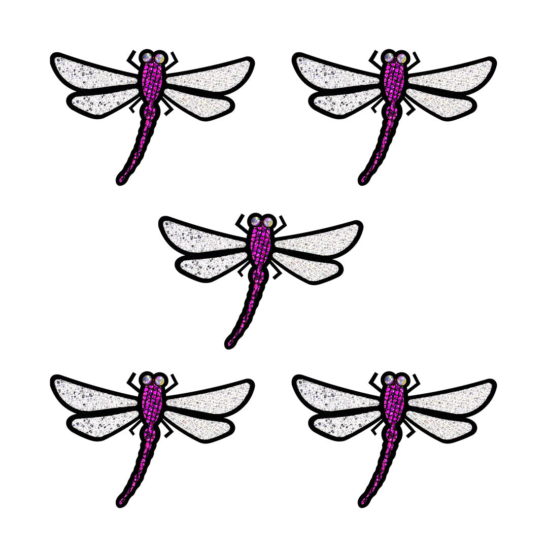 5 Unidades Parche Libélula Púrpura Microlentejuelas BY DELUXE Chile
