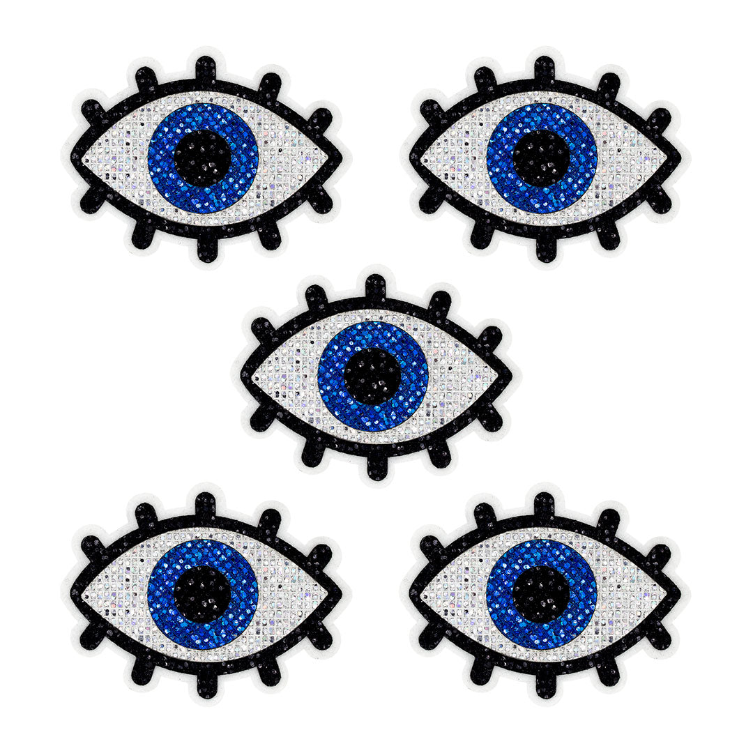 5 Unidades Parche Ojo Turco Pequeño Microlentejuelas BY DELUXE Chile