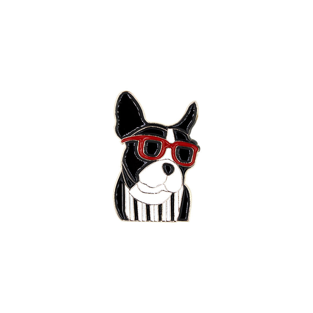 Pin Perro Lentes Rojos BY DELUXE Chile