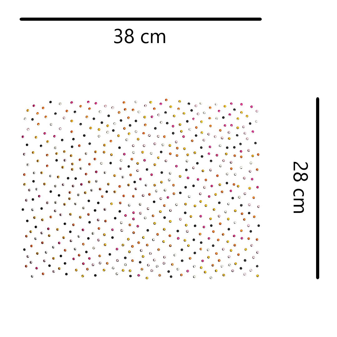 Aplique Puntos Colores Strass BY DELUXE Chile