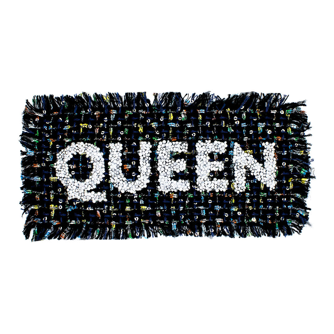 Parche Queen Tweed Cristales