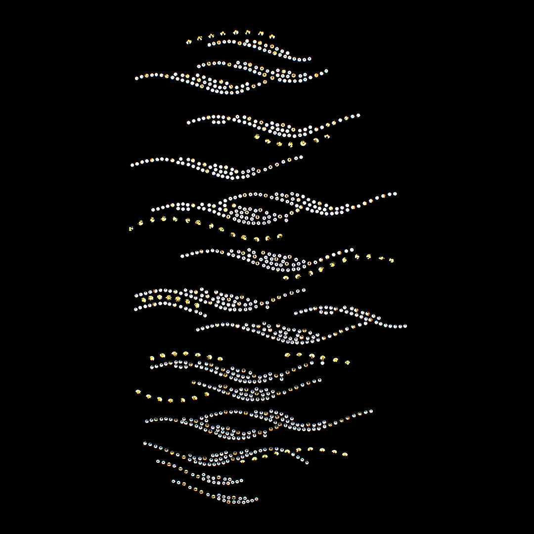 Aplique Olas Strass BY DELUXE Chile