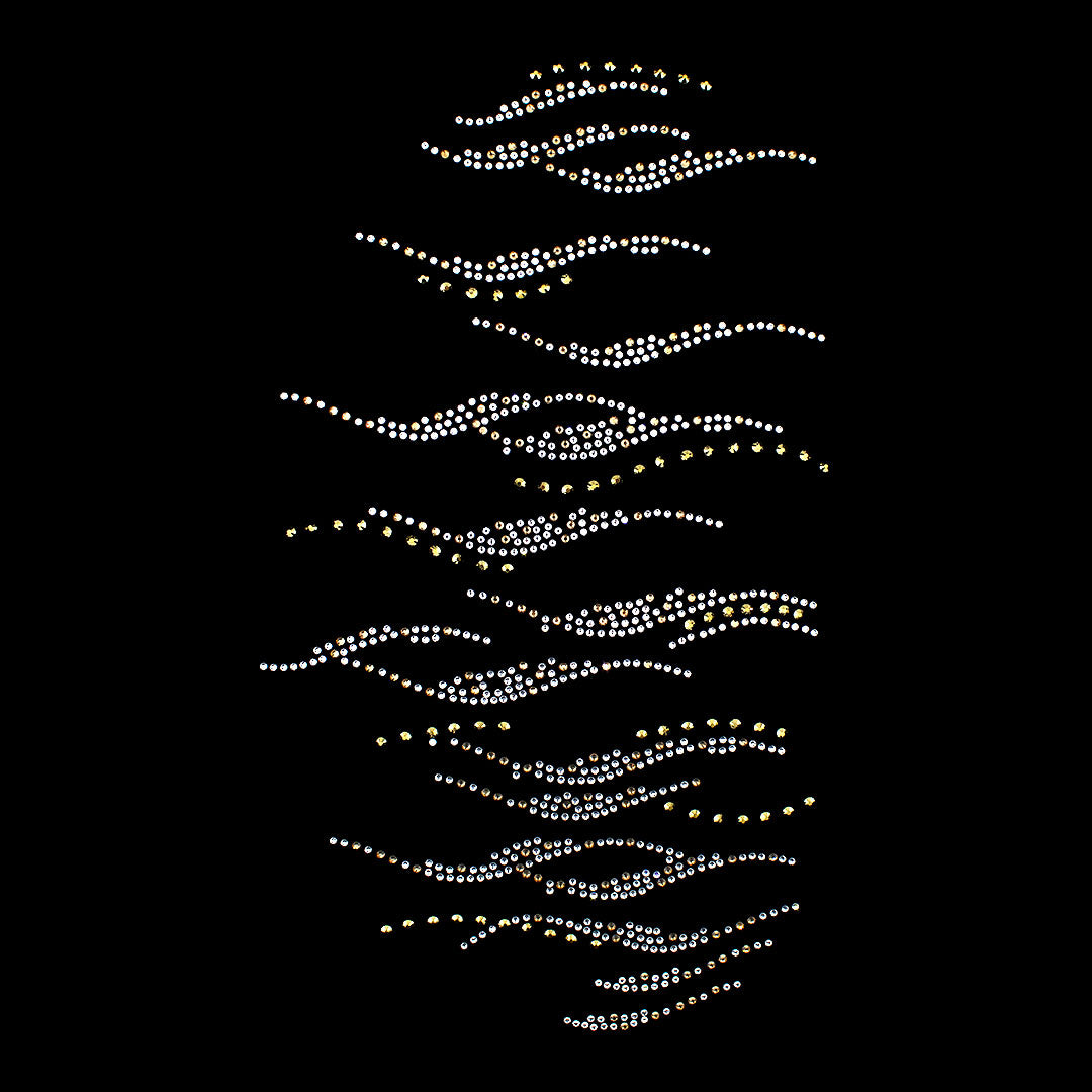 Aplique Olas Strass BY DELUXE Chile