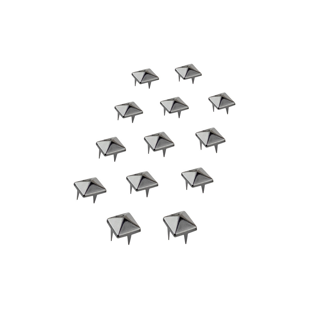 100 Unidades Tacha Negro Níquel Pirámide BY DELUXE Chile