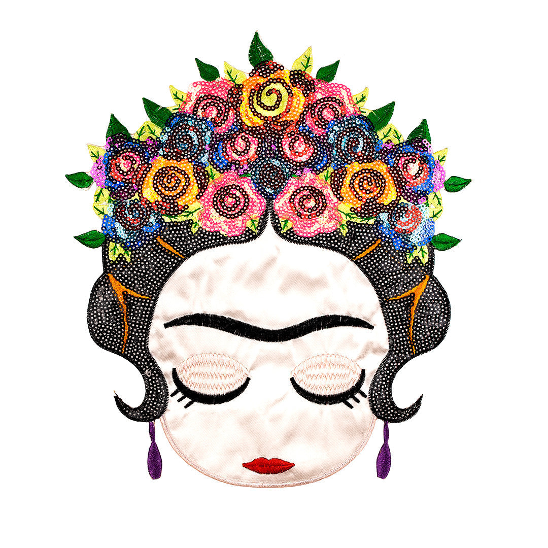 Parche Frida Pensativa Lentejuelas BY DELUXE Chile
