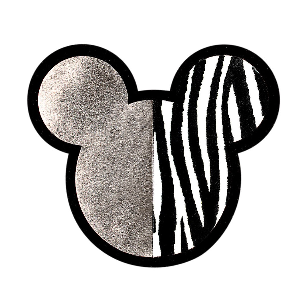 Parche Mouse Plateado Animal Print Felpa BY DELUXE Chile