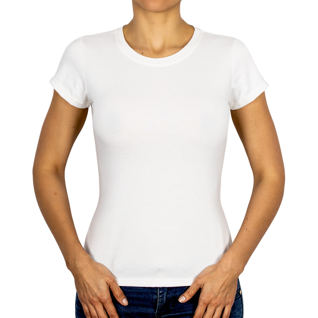 Polera Algodón Beige Manga Corta Cuello Redondo BY DELUXE Chile