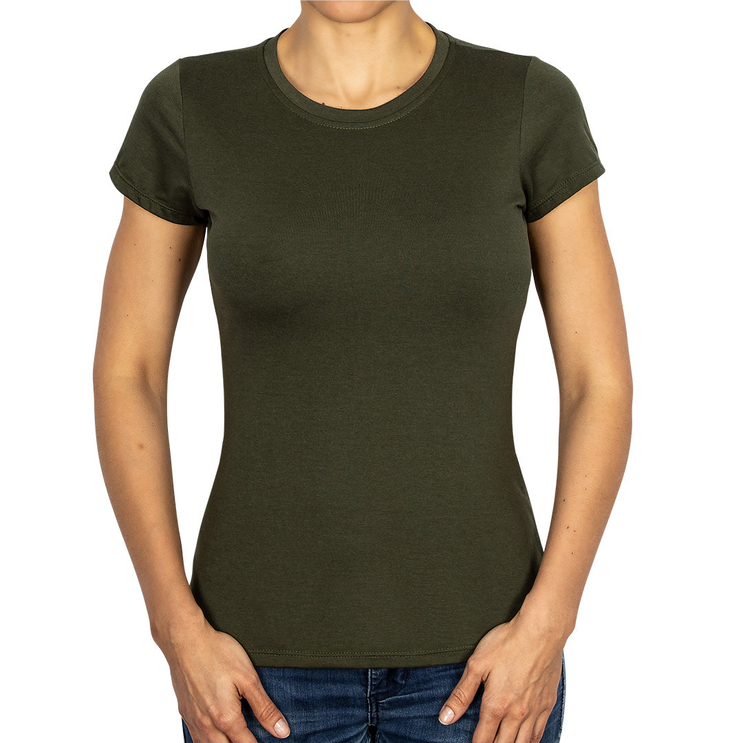 Polera Algodón Militar Manga Corta Cuello Redondo BY DELUXE Chile