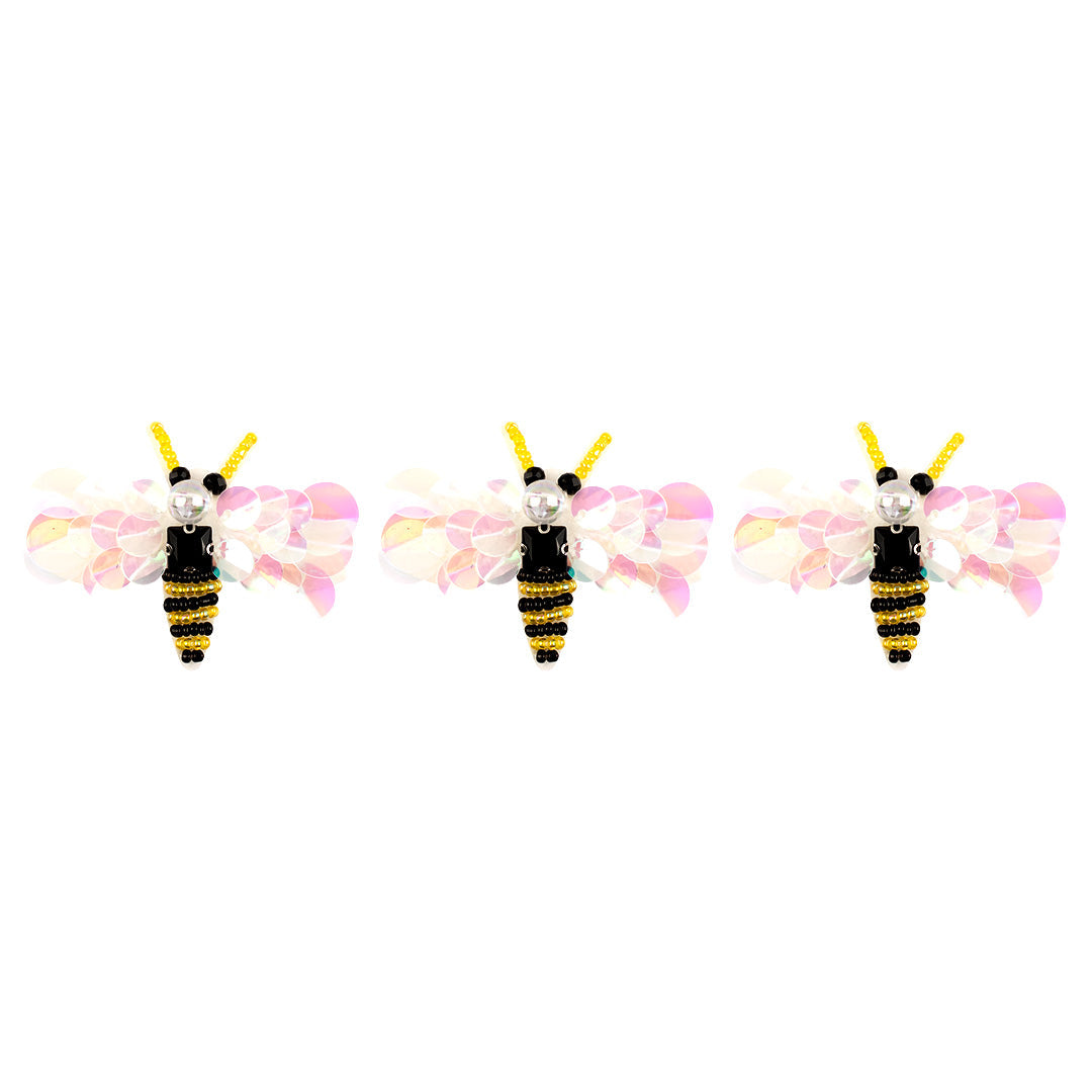 5 Unidades Decoración Abeja Lentejuelas BY DELUXE Chile