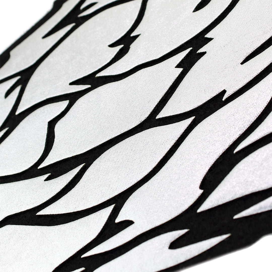 Parche Alas Daryl Plateadas Brillante 3D BY DELUXE Chile