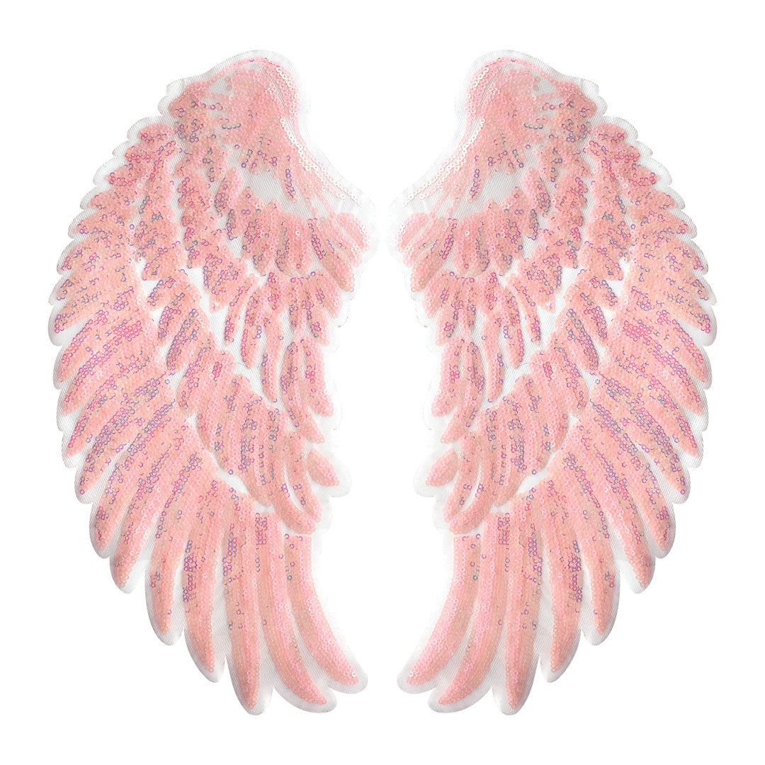 Parche Alas Rosadas Grandes Lentejuelas BY DELUXE Chile