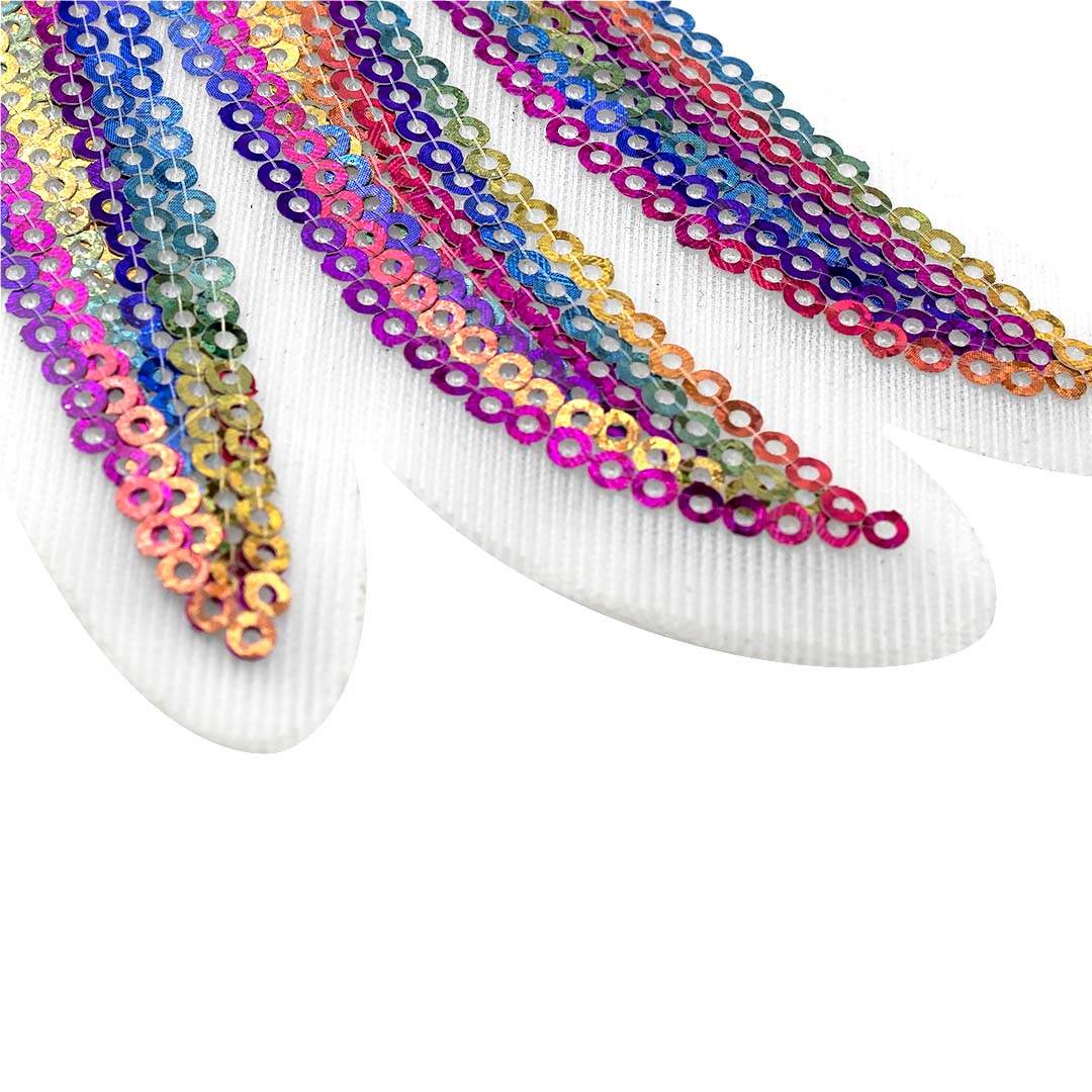 Parche Alas Tornasol Grandes Lentejuelas BY DELUXE Chile