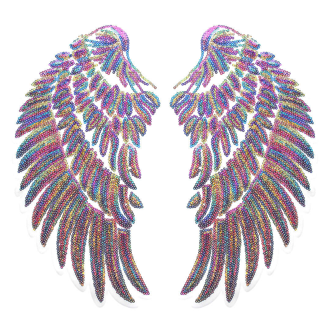 Parche Alas Tornasol Grandes Lentejuelas BY DELUXE Chile