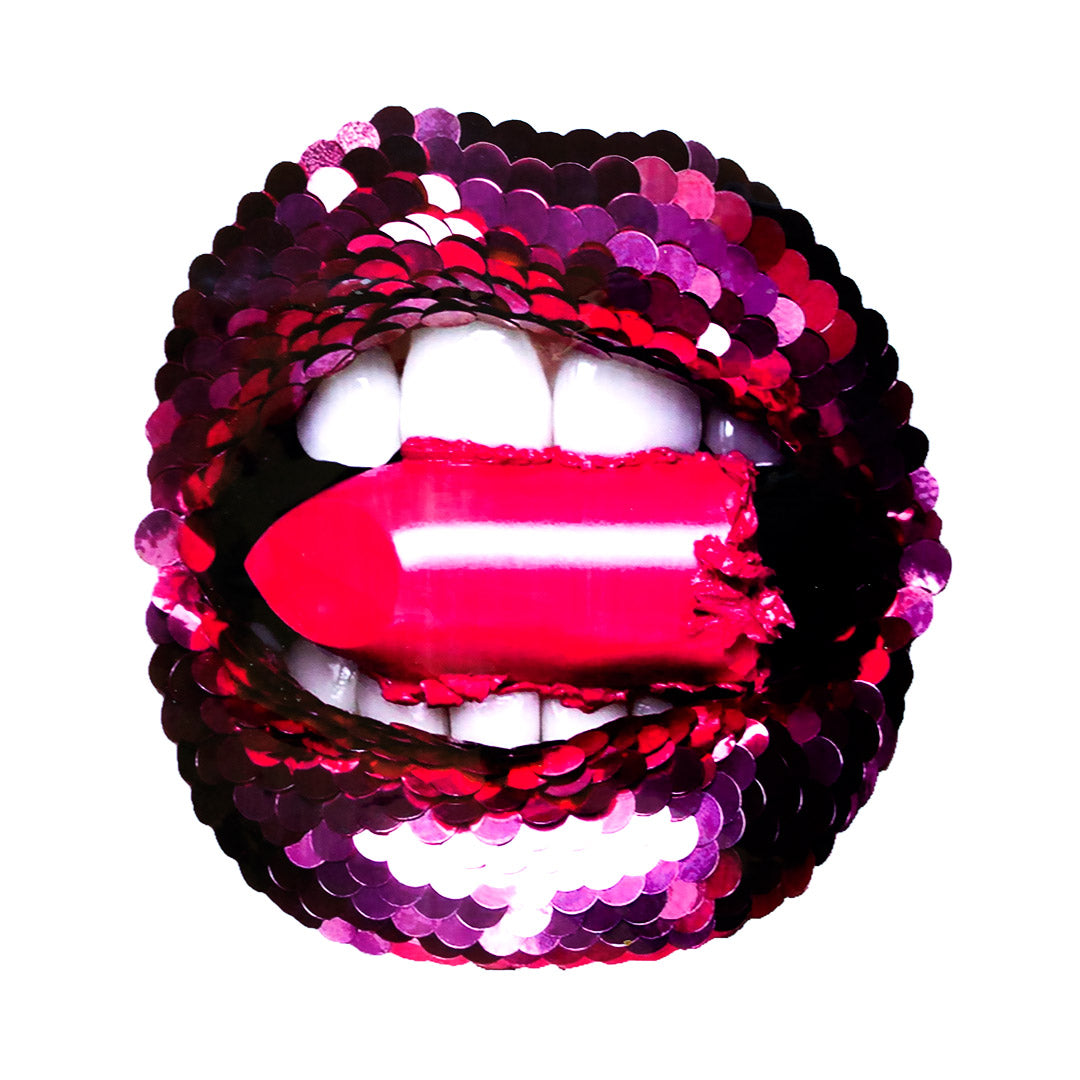 Aplique en Vinilo Boca Labial Fucsia BY DELUXE Chile