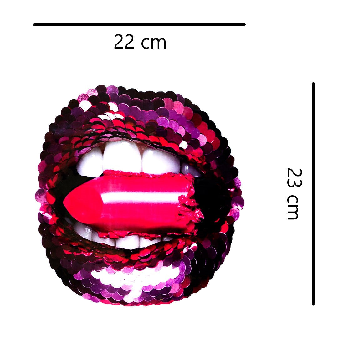 Aplique en Vinilo Boca Labial Fucsia BY DELUXE Chile