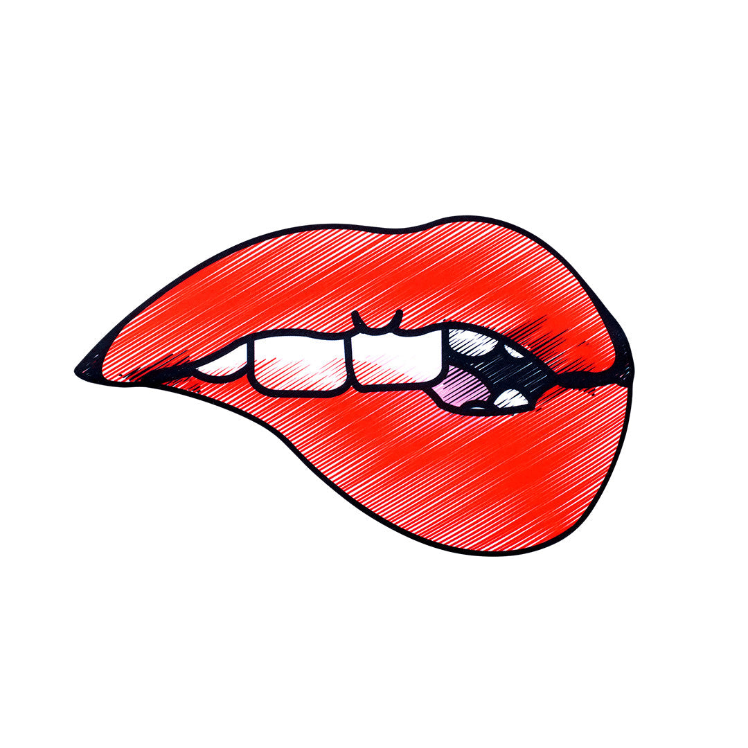 Parche Boca Roja Rayada BY DELUXE Chile