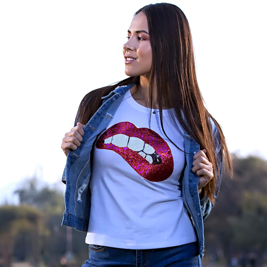 Parche Boca Roja Brillante BY DELUXE Chile