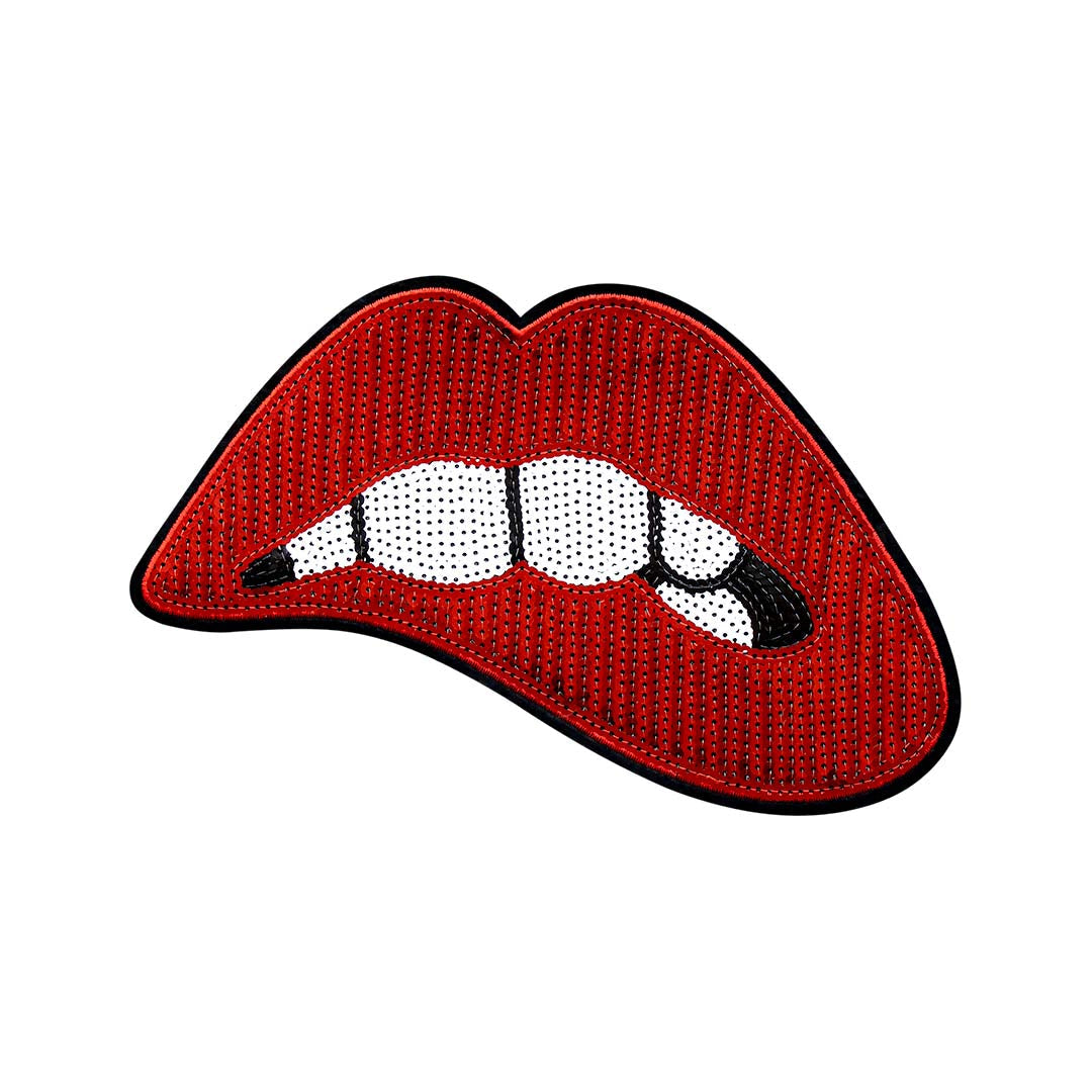 Parche Boca Roja Lentejuelas BY DELUXE Chile