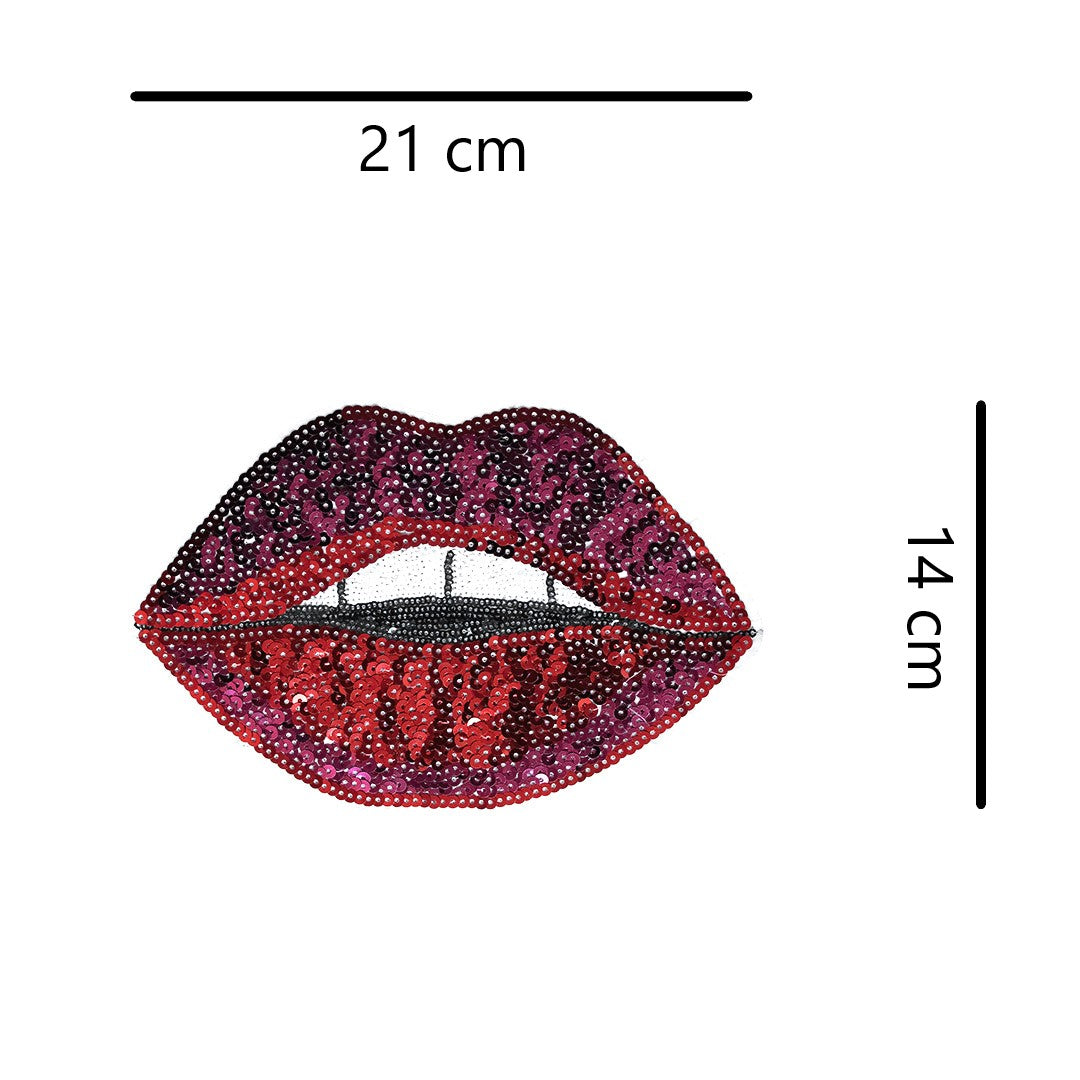 Parche Boca Rubí Lentejuelas BY DELUXE Chile
