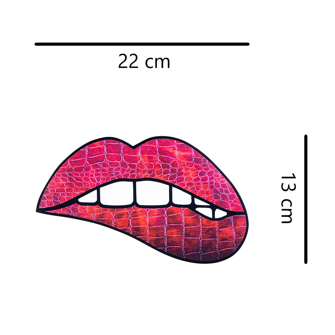 Parche Boca Serpiente Roja Animal Print BY DELUXE Chile
