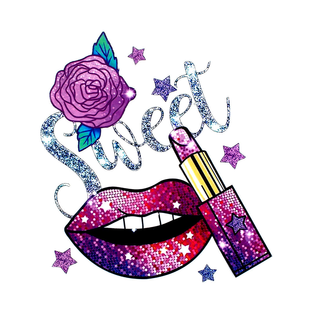 Aplique en Vinilo Boca Labial Sweet BY DELUXE Chile
