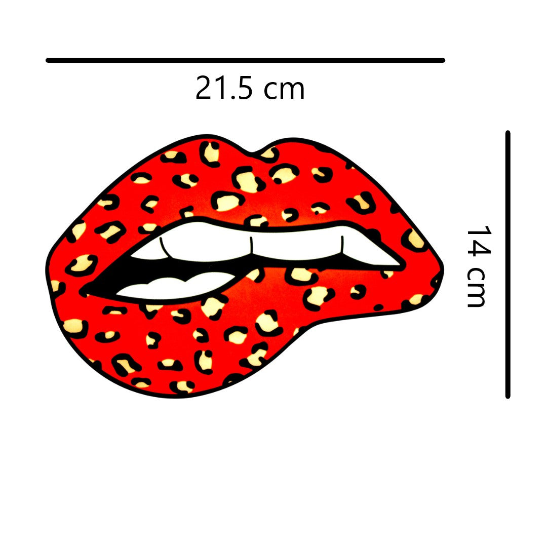 Parche Boca Roja Animal Print BY DELUXE Chile