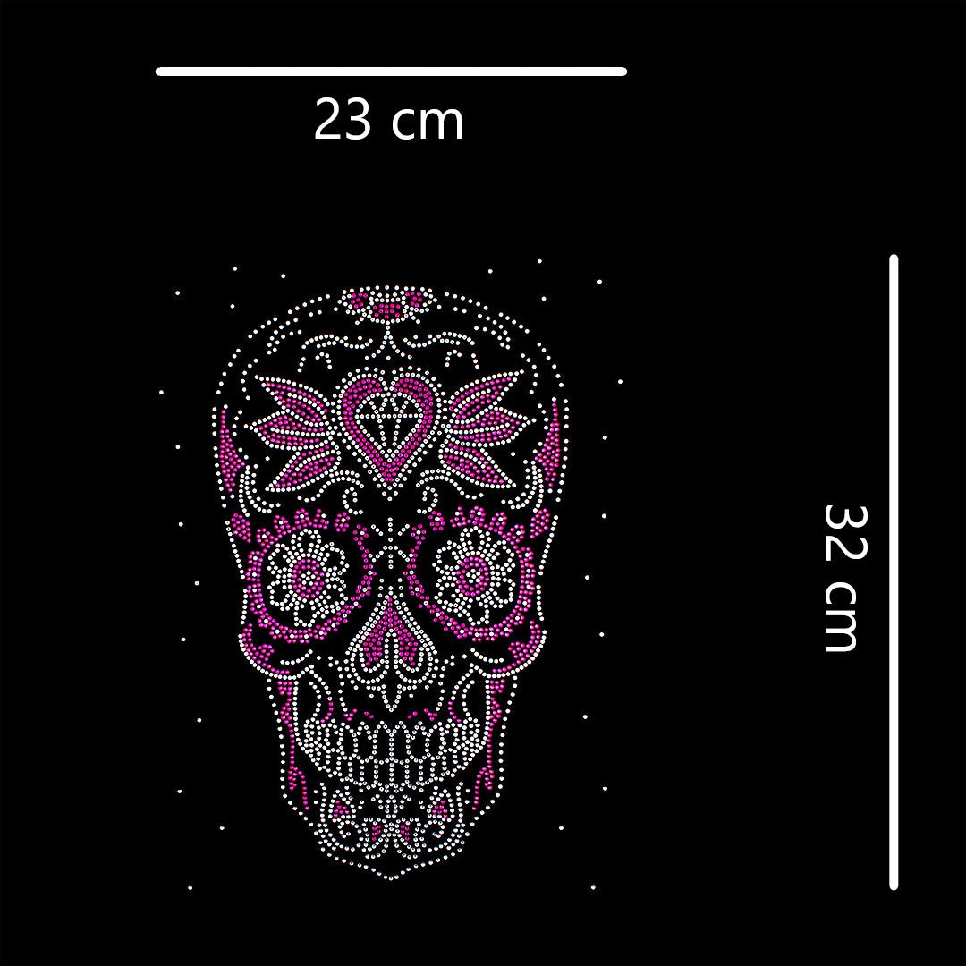 Aplique Catrina Fucsia Strass BY DELUXE Chile