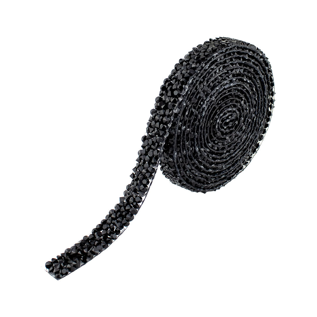 Decoración Cinta Negra Cristales BY DELUXE Chile