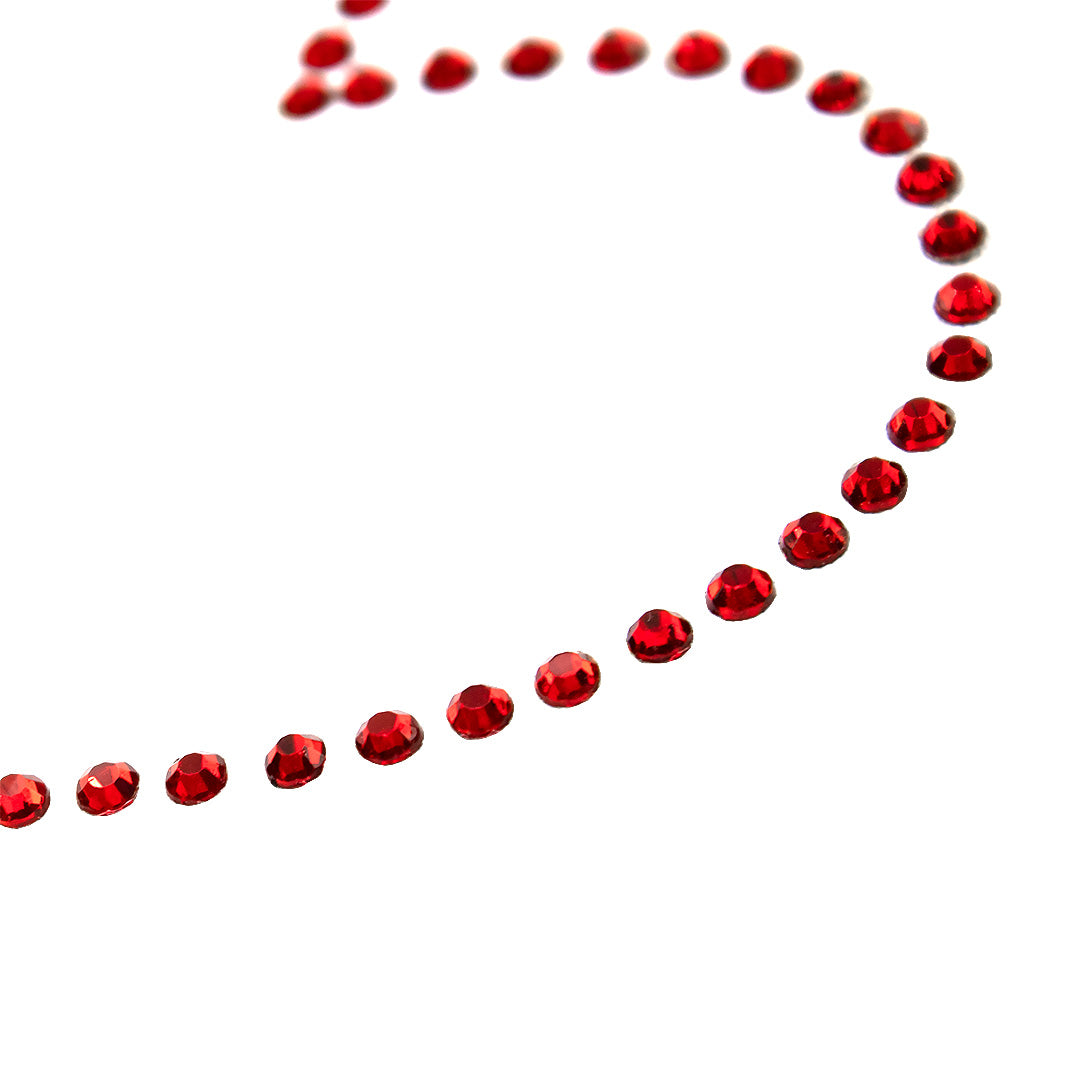 Aplique Corazón Rojo Strass BY DELUXE Chile