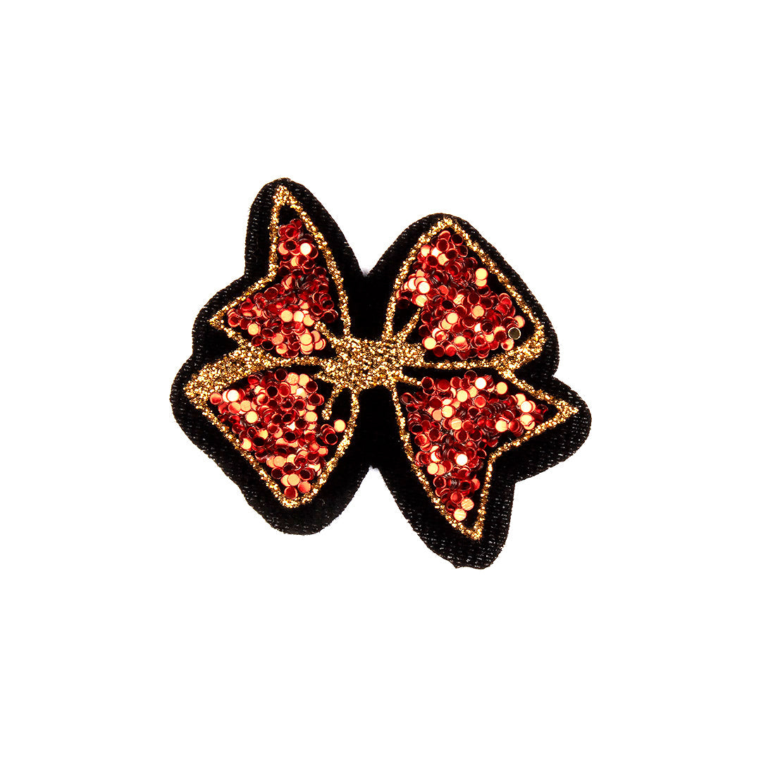 10 Unidades Parche Moño Rojo Brillante BY DELUXE Chile