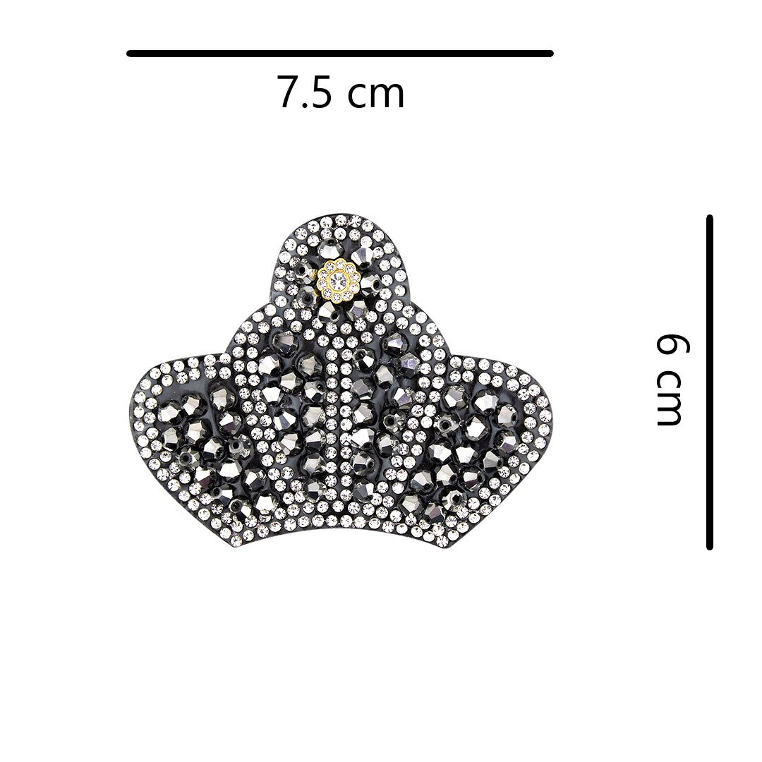 Decoración Corona Bronce Cristales Brillantes BY DELUXE Chile