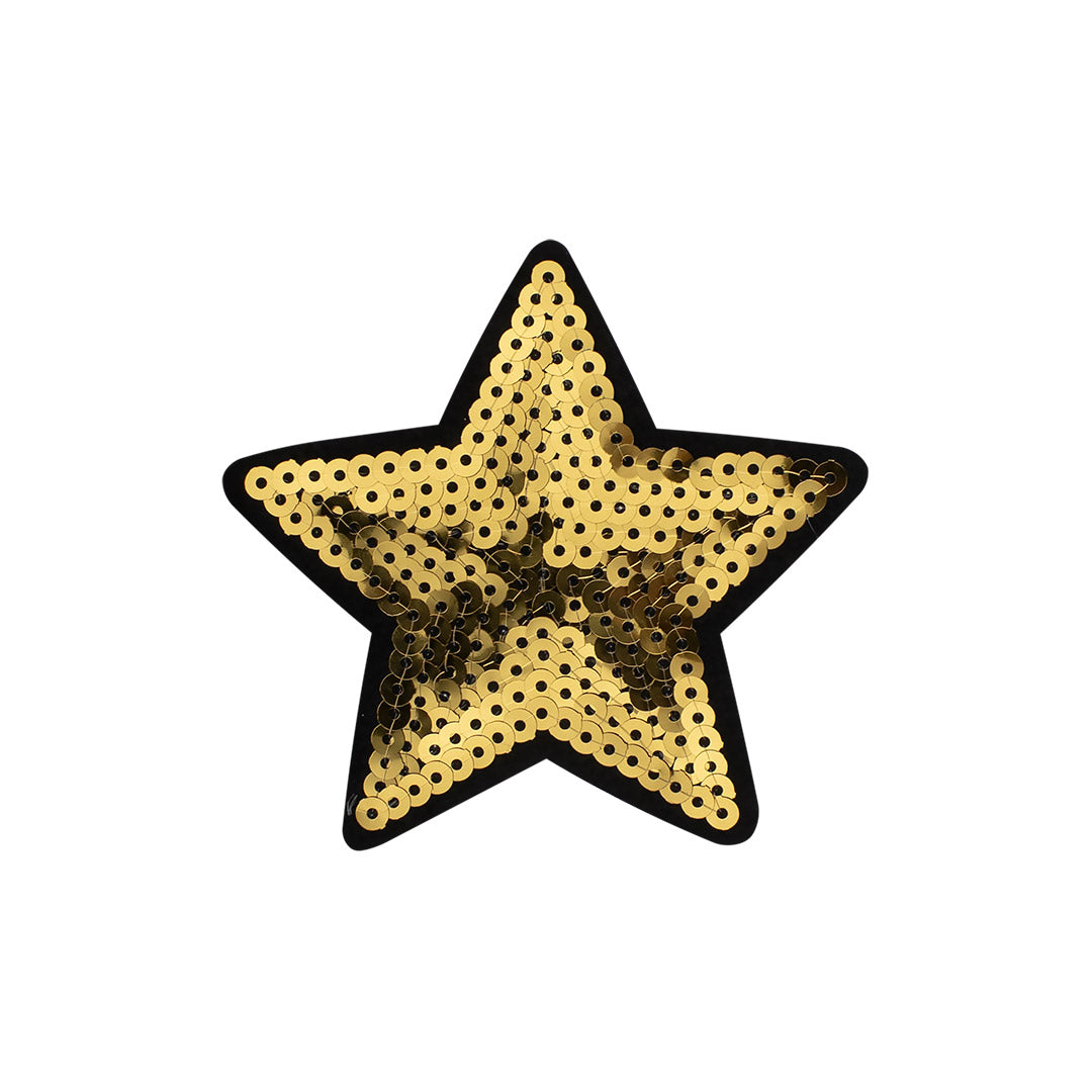 5 Unidades Parche Estrella Dorada Pequeña Lentejuelas BY DELUXE Chile