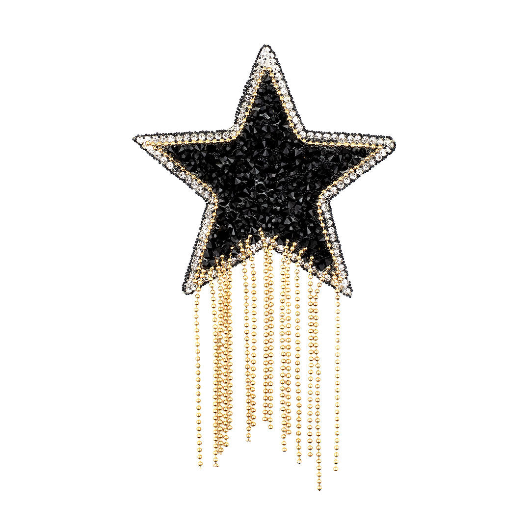 Decoraci n Estrella Negra Brillantes Cadenas BY DELUXE Chile decoraci-n-estrella-negra-brillantes-cadenas-by-deluxe-chile
