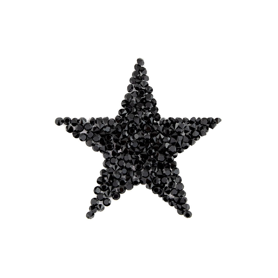 Decoración Estrella Negra Pequeña Cristales BY DELUXE Chile
