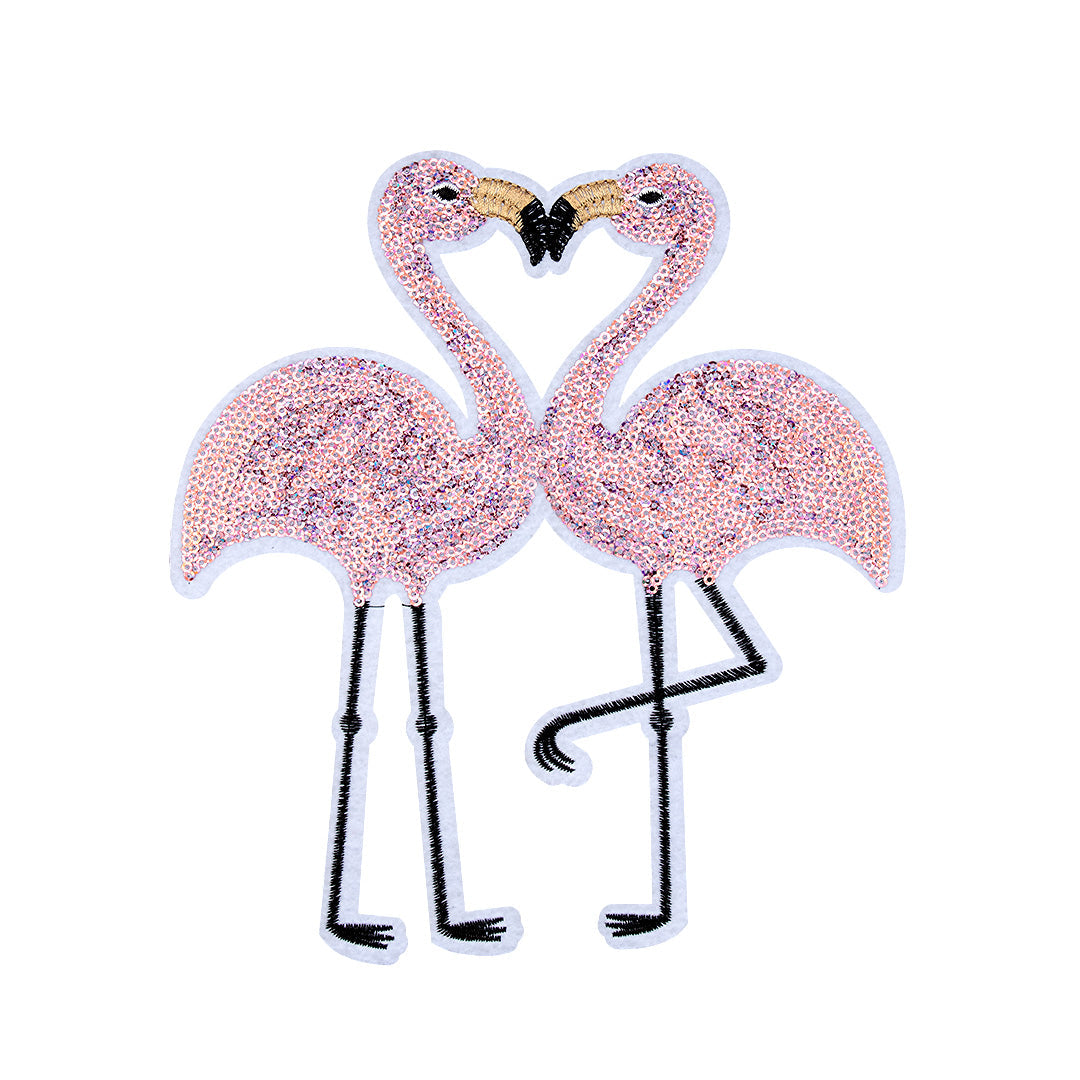Parche Flamingos Lentejuelas BY DELUXE Chile